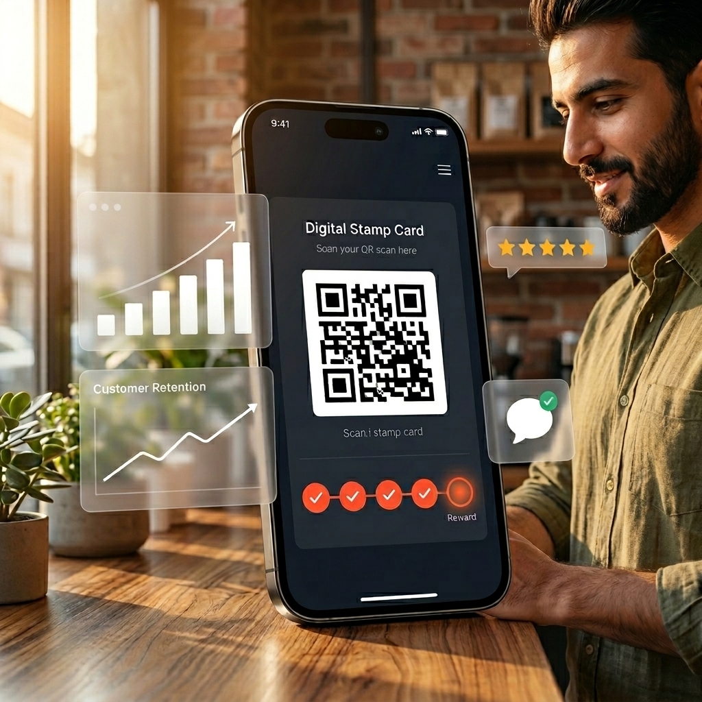 Dashboard de Vuelvo mostrando un programa de fidelización digital con puntos, QR y analítica